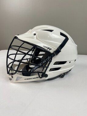 Cascade CPV-R Lacrosse Helmet Size XS-R White Black Cage Made in USA